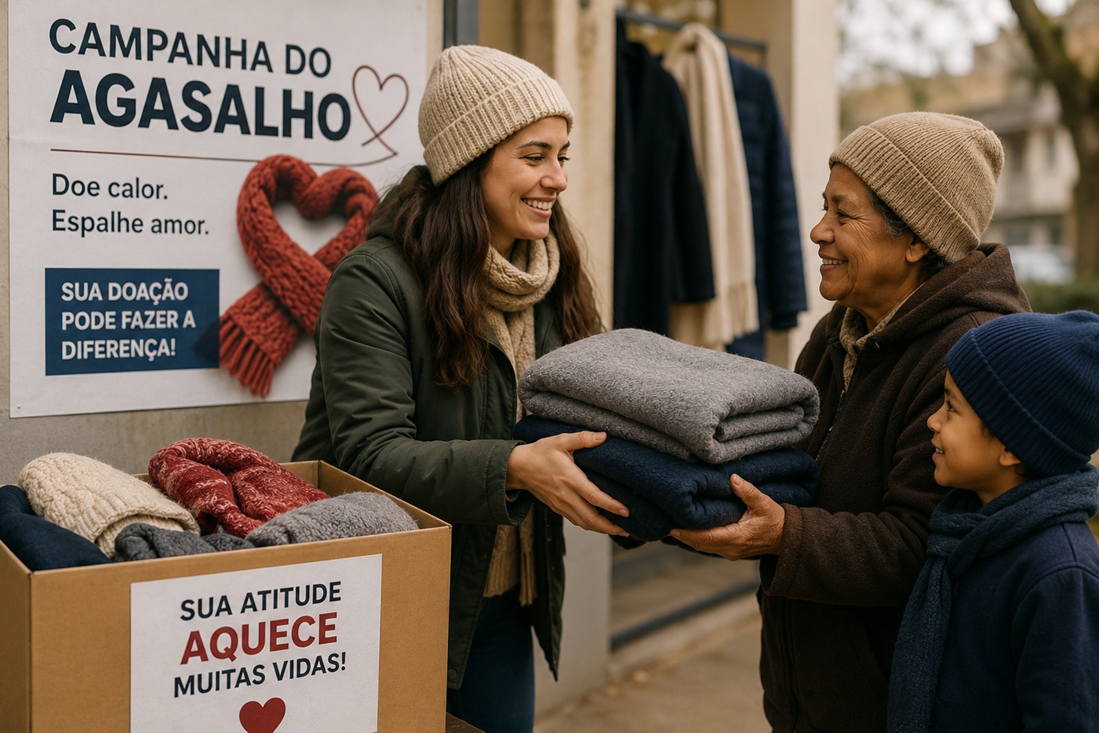 Iniciada Campanha do Agasalho para pessoas em vulnerabilidade