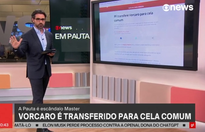 PF transfere Vorcaro para cela comum