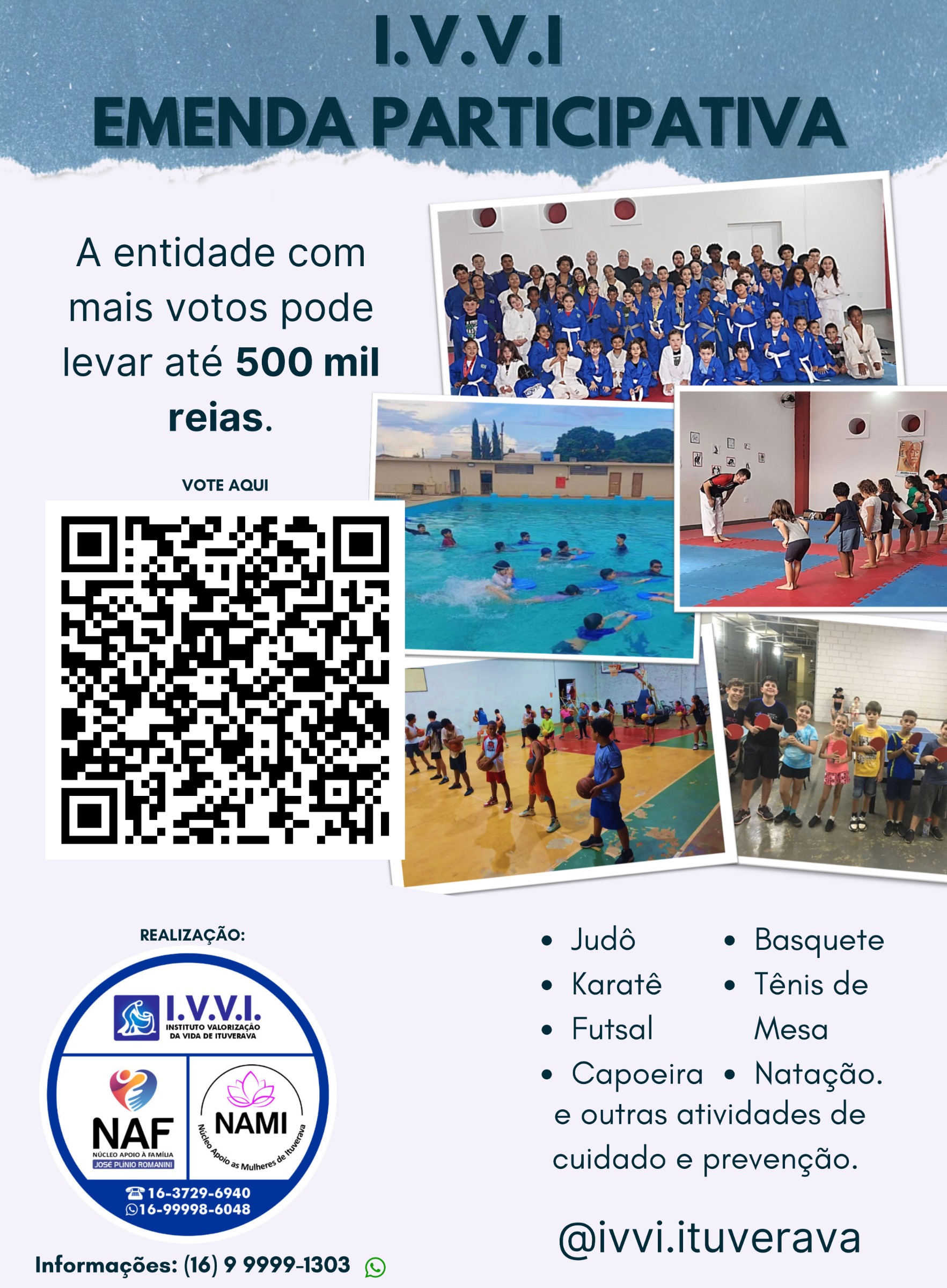 IVVI busca apoio popular para Emenda Participativa 2026