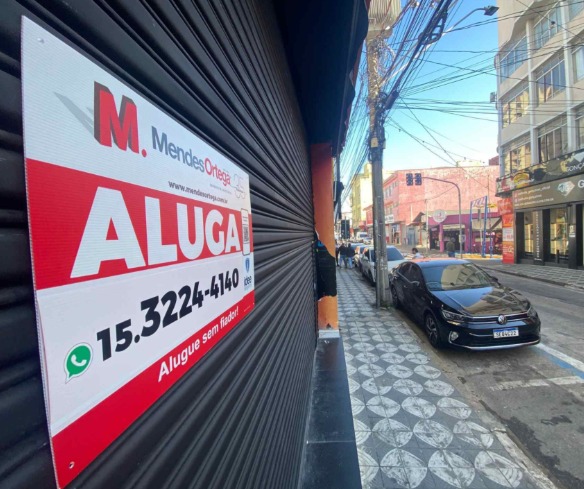 Comércio se espalha por bairros e Centro de Sorocaba registra aumento de imóveis desocupados