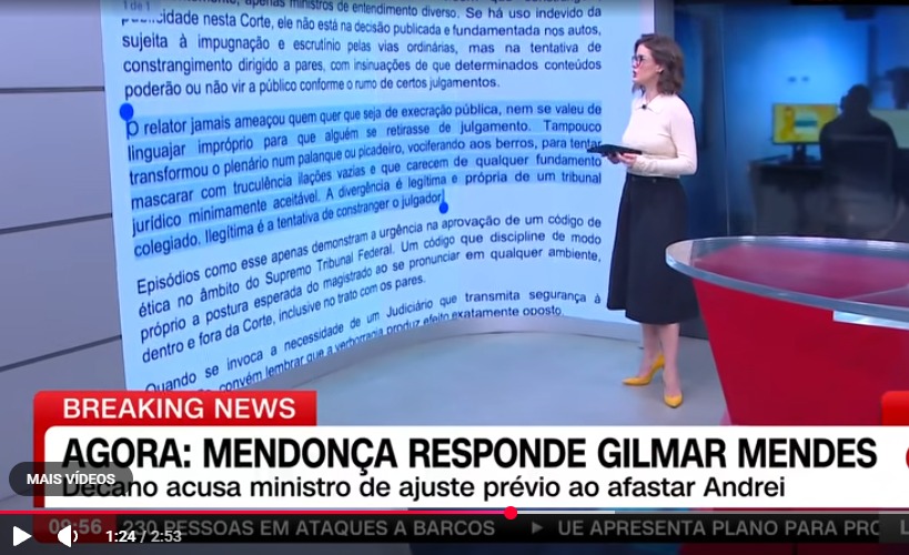 Mendonça rebate Gilmar e diz que Judiciário não pertence a seus membros