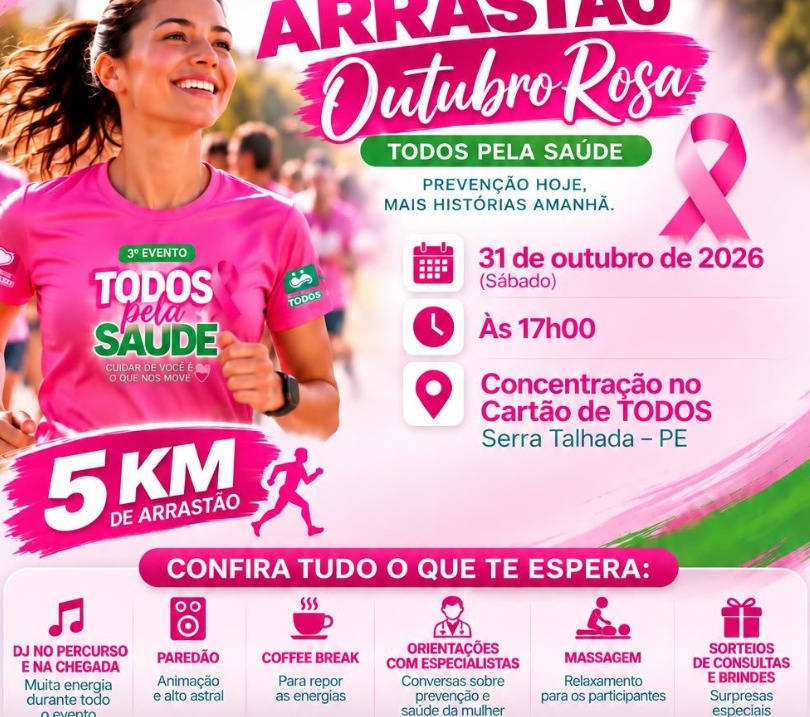 Cartão de Todos e Amor Saúde promovem 3º Arrastão Outubro Rosa