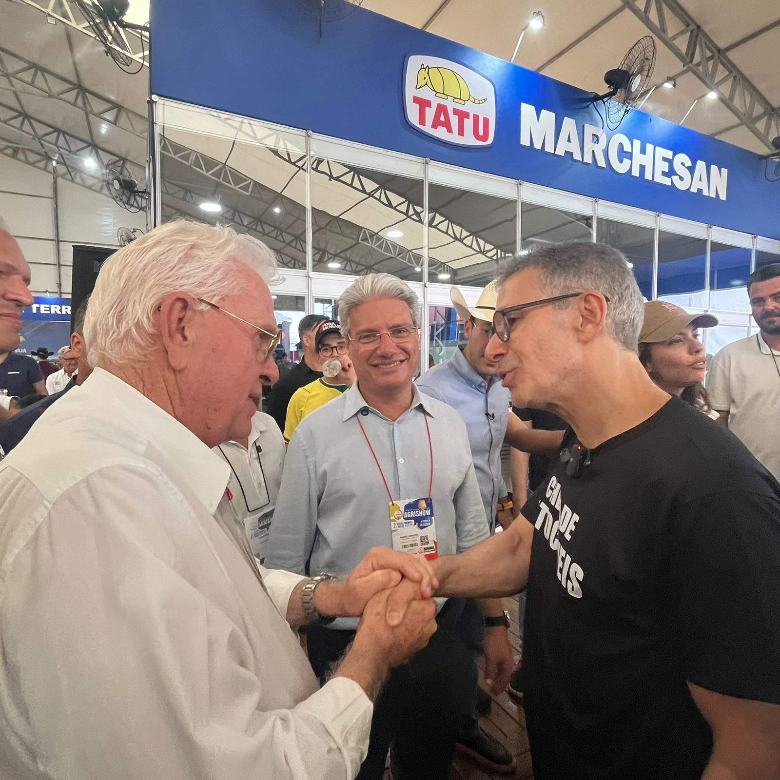 O empresário Busa e Romeu Zema
