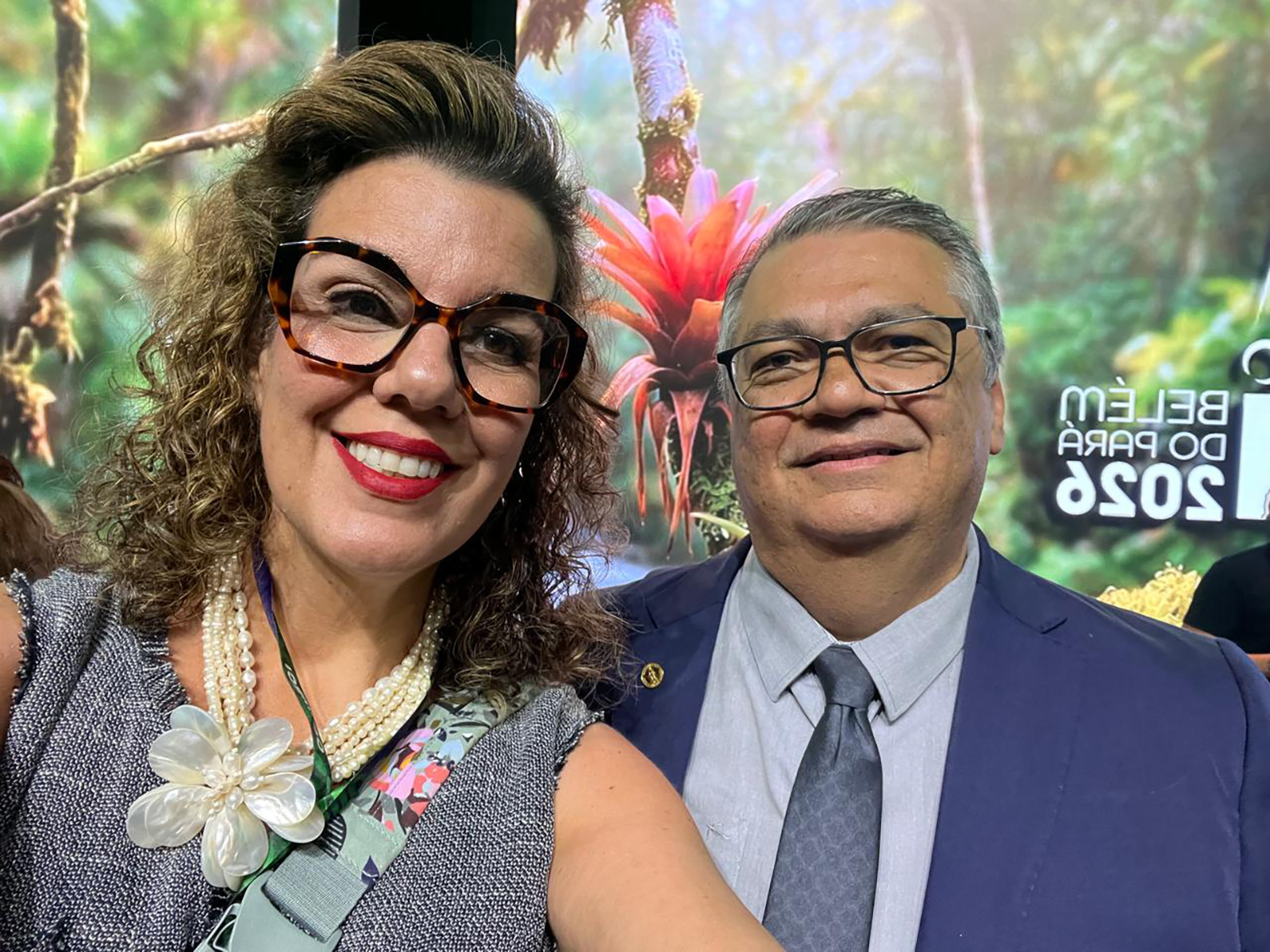 Érika Rubião e ministro do STF, Flávio Dino
